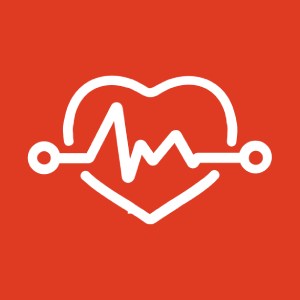 Heartbeat monitor line graph