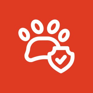 Paw print shield check